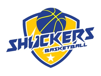 Shockers Basketball logo design by ElonStark