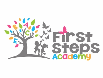 First Steps Academy logo design by nikkiblue