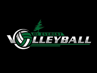 DC Everest Volleyball logo design by DreamLogoDesign