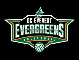 DC Everest Volleyball logo design by daywalker