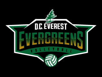 DC Everest Volleyball logo design by daywalker