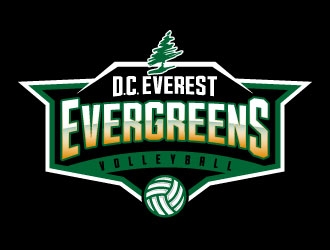 DC Everest Volleyball logo design by daywalker