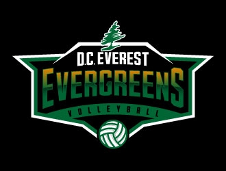 DC Everest Volleyball logo design by daywalker