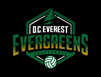 DC Everest Volleyball logo design by daywalker
