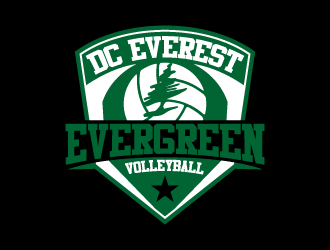 DC Everest Volleyball logo design by fastsev
