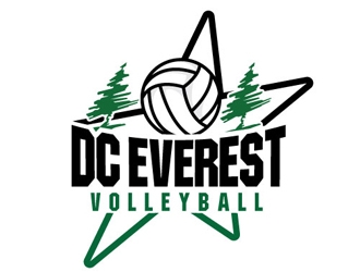 DC Everest Volleyball logo design by logoguy