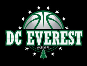 DC Everest Volleyball logo design by LogoInvent