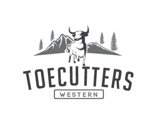 ToeCutters Western logo design by litera