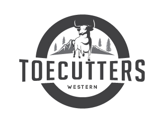 ToeCutters Western logo design by litera