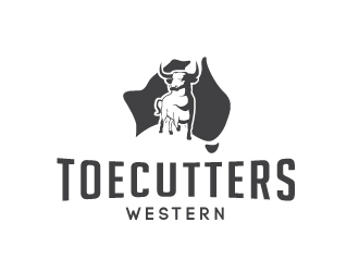 ToeCutters Western logo design by litera