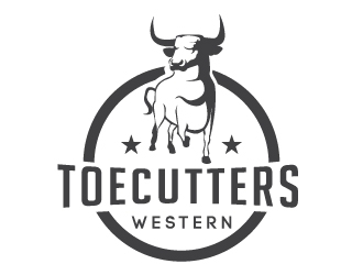 ToeCutters Western logo design by litera