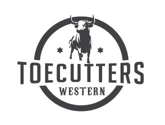 ToeCutters Western logo design by litera