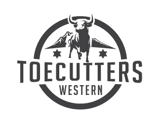 ToeCutters Western logo design by litera