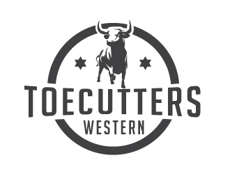 ToeCutters Western logo design by litera
