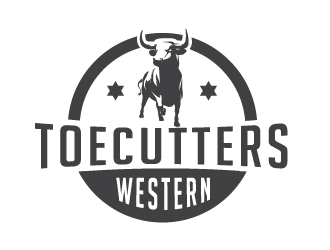 ToeCutters Western logo design by litera