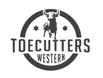 ToeCutters Western logo design by litera