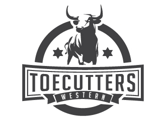 ToeCutters Western logo design by litera