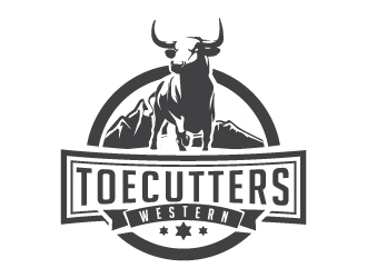 ToeCutters Western logo design by litera