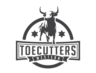 ToeCutters Western logo design by litera