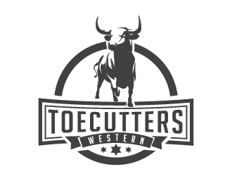 ToeCutters Western logo design by litera