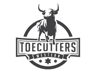 ToeCutters Western logo design by litera