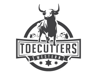 ToeCutters Western logo design by litera