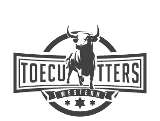 ToeCutters Western logo design by litera