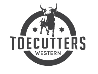 ToeCutters Western logo design by litera