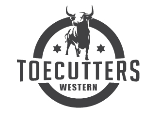 ToeCutters Western logo design by litera