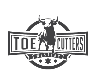 ToeCutters Western logo design by litera