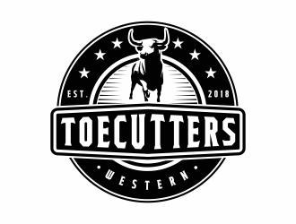 ToeCutters Western logo design by jm77788