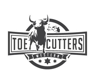 ToeCutters Western logo design by litera