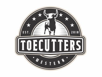 ToeCutters Western logo design by jm77788
