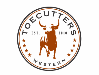 ToeCutters Western logo design by jm77788