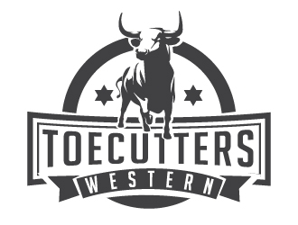 ToeCutters Western logo design by litera