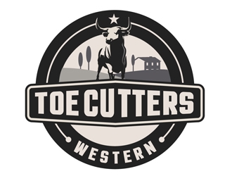 ToeCutters Western logo design by DreamLogoDesign