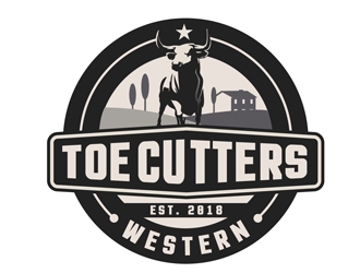 ToeCutters Western logo design by DreamLogoDesign