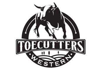 ToeCutters Western logo design by DreamLogoDesign