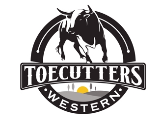 ToeCutters Western logo design by DreamLogoDesign