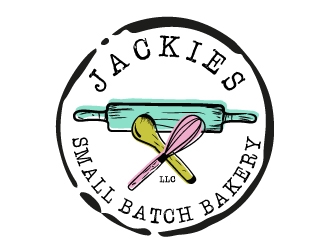 Jackies Small Batch Bakery, LLC logo design by akilis13