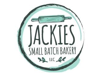 Jackies Small Batch Bakery, LLC logo design by akilis13