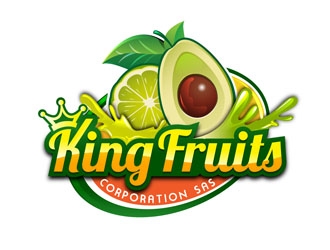King Fruits Corporation SAS logo design by DreamLogoDesign