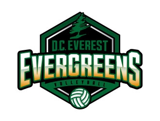 DC Everest Volleyball logo design by daywalker