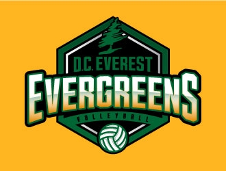 DC Everest Volleyball logo design by daywalker
