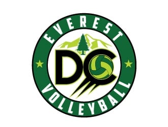 DC Everest Volleyball logo design by REDCROW