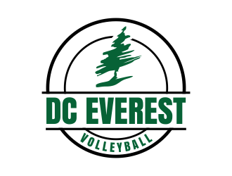 DC Everest Volleyball logo design by done
