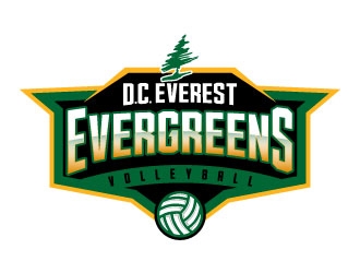 DC Everest Volleyball logo design by daywalker
