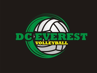 DC Everest Volleyball logo design by gitzart