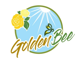 Golden Bee logo design by Boomstudioz