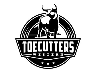 ToeCutters Western logo design by daywalker